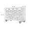 Buffet en noyer massif de style Mid-Century