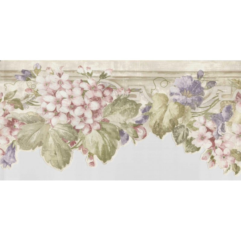 Bordure de papier peint festonnée L 15 pi x l 6,89 po Maryalice