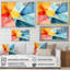 Couleurs pastel contrastant avec composition géométrique I - art mural géométrique-1935141386-1935141387