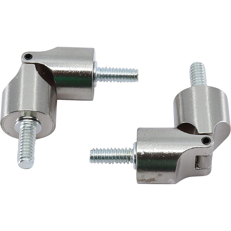 Meriville Hinged Elbow Connector, 2 pcs, 0.75", Satin Nickel