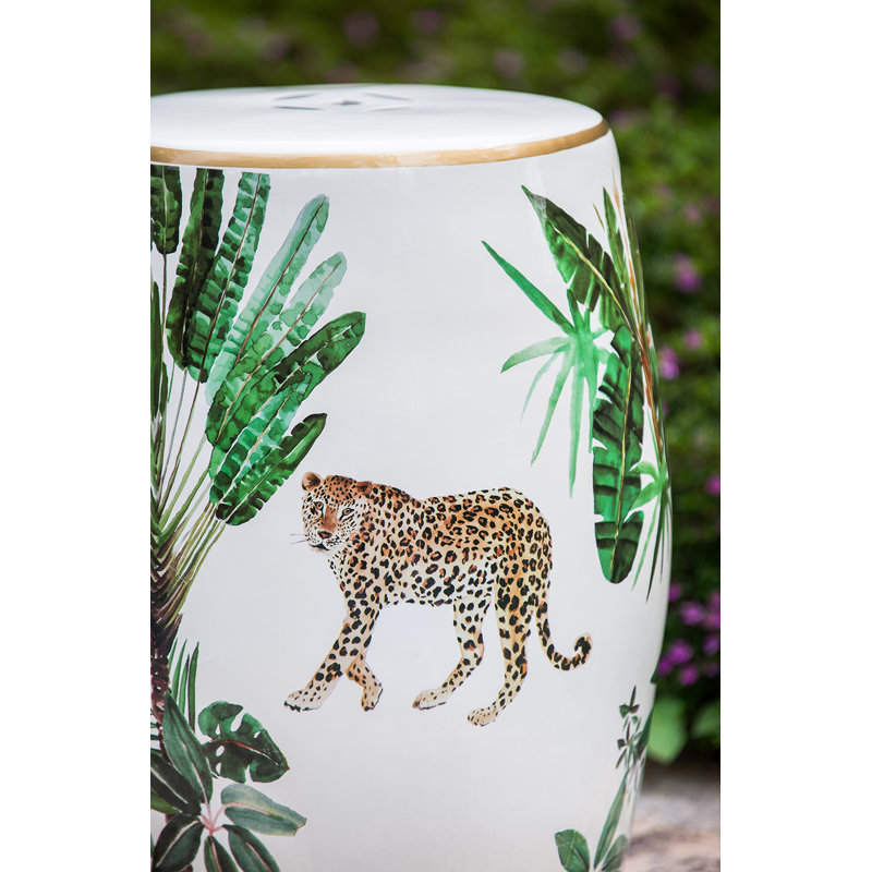 Colin Ceramic Accent Stool