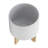 CHEVRON PLANTER W/ STAND, WHITE-1106379893