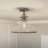 Quoizel Glass Semi Flush Mount