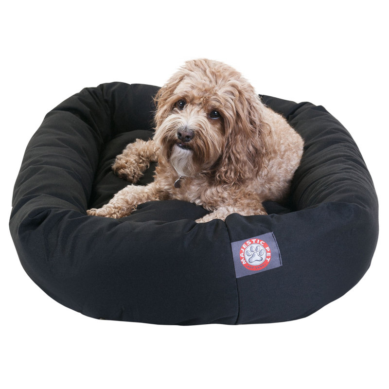 Traversin pour chien, Noir, Moyen (l 18 po x P 32 po x H 8 po)
