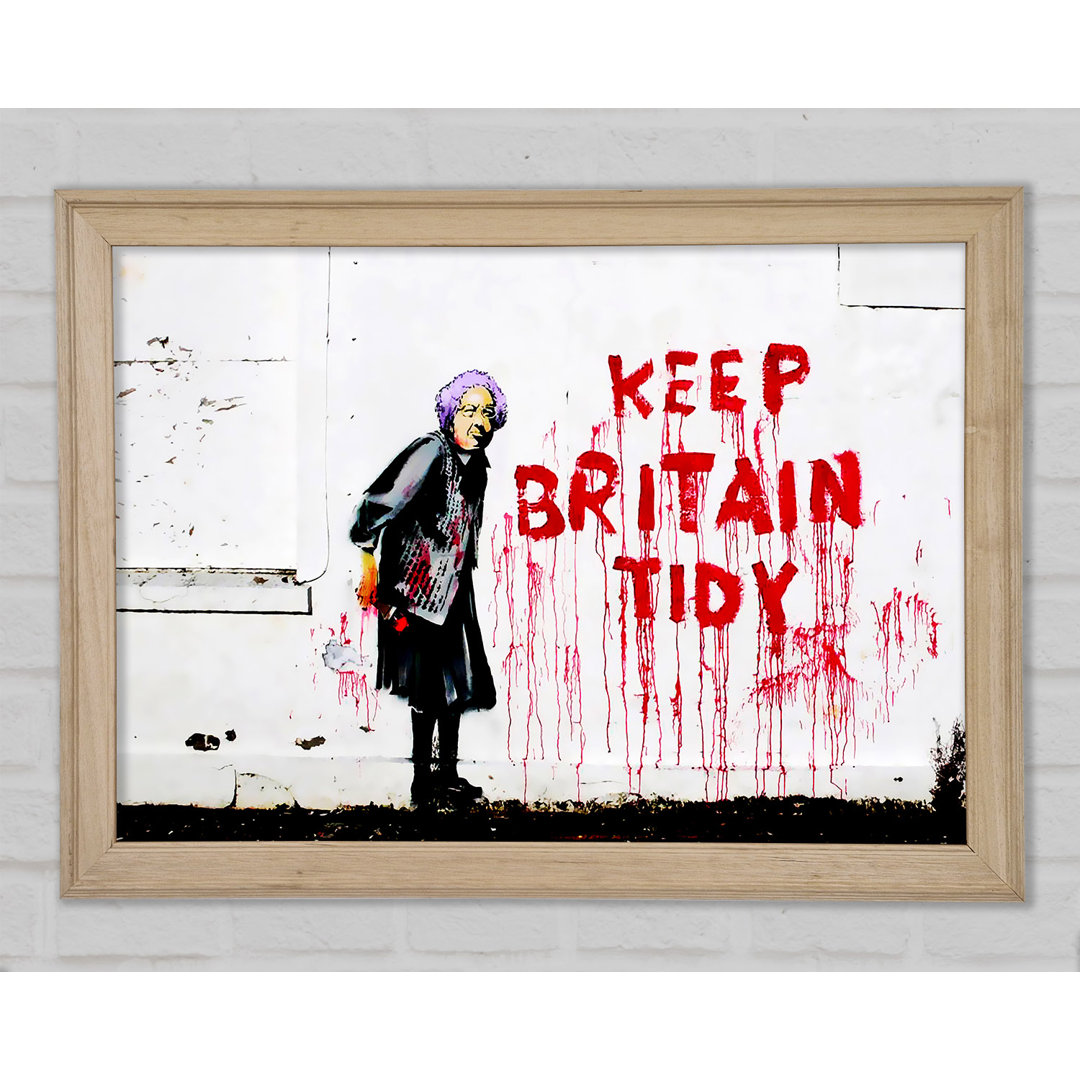 Keep Britain Tidy Gerahmter Druck