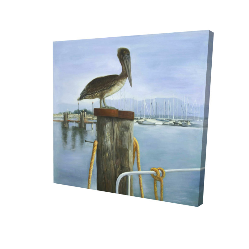 Pelican bleu pour salle de bain | Art animalier, décoration murale