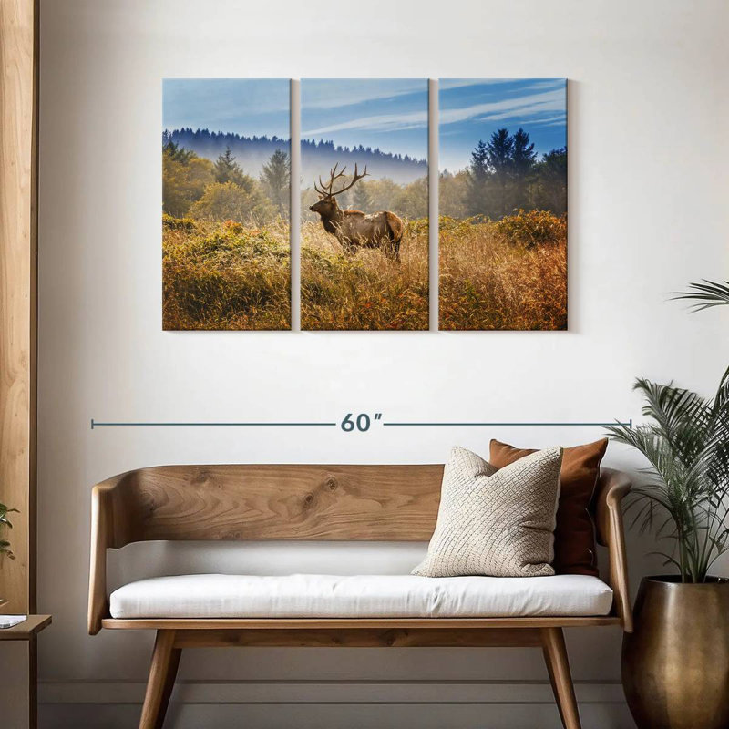 Brampt Yosemite Valley Meadow Elk, 28" H x 45" W