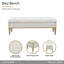 Banc d'appoint en chenille Scotts - champagne clair