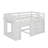 Twin Size Loft Bed With Cabinet And Shelf-1236290257