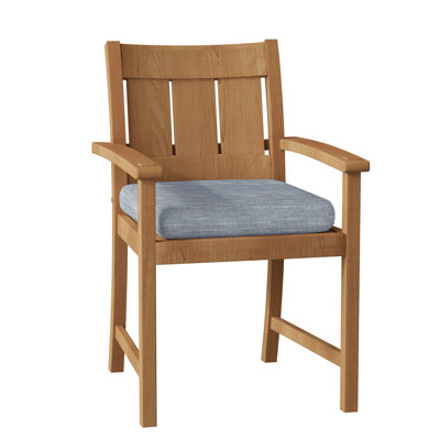 Chaise avec accoudoirs Croquet - Teck naturel