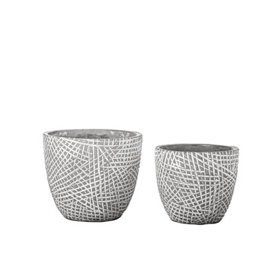 Ensemble de pots à fleurs 2 pièces
