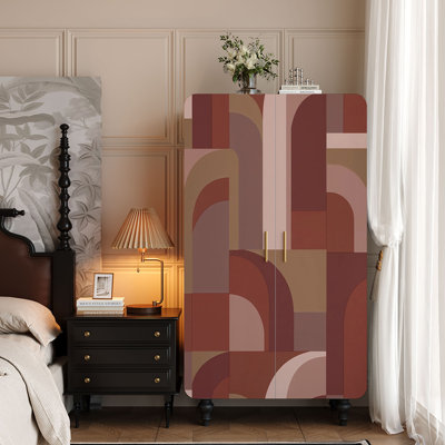 New Chinese-style retro wardrobe