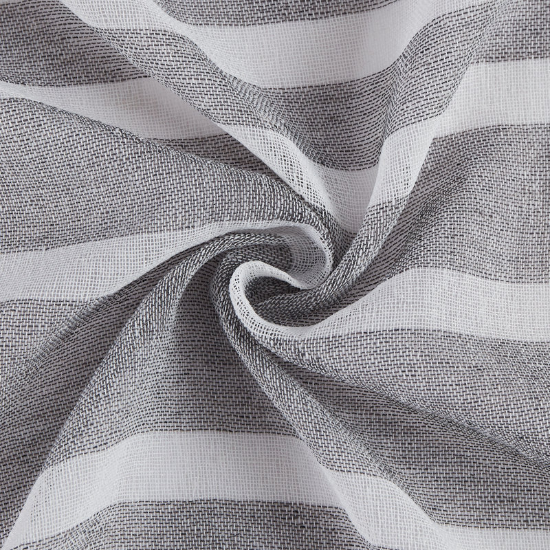 Paire de rideaux semi-transparents Roseau, Argent