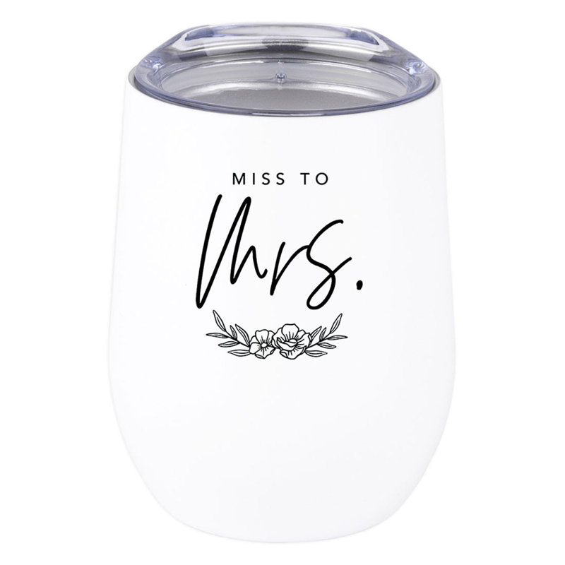 Mlle à madame 19 oz. Gobelet à vin en acier inoxydable isolé sous vide