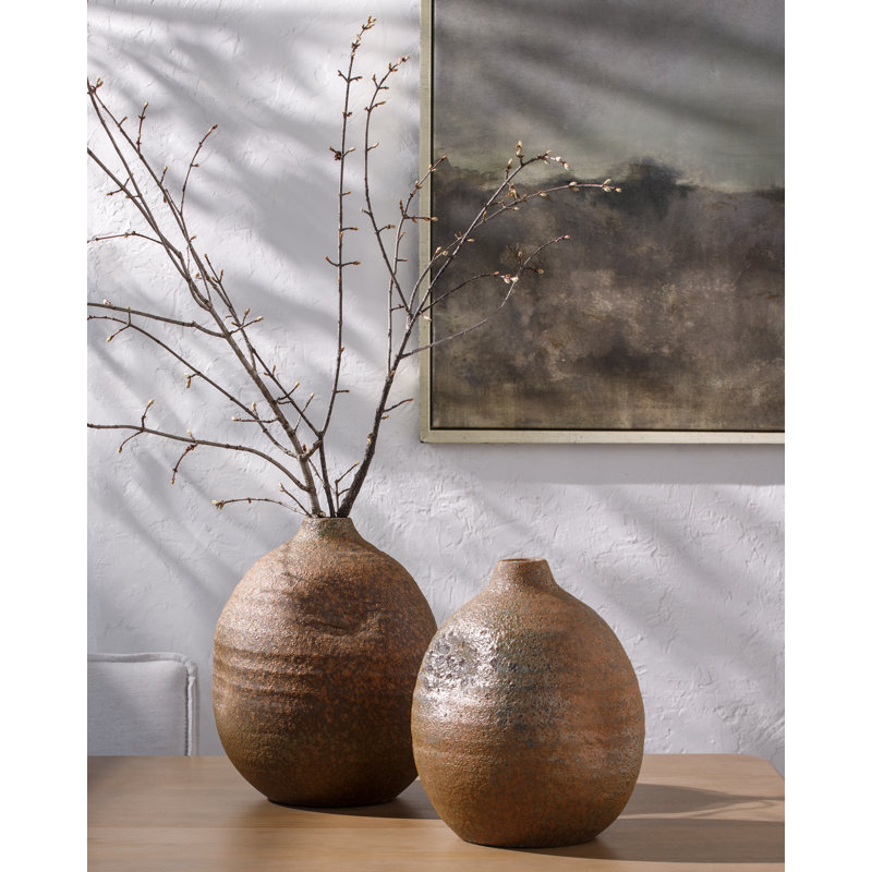Jenneifer Vase, 13" H x 9.8" W x 9.8" D