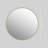 24" Round Led Bathroom Mirror, Dimmable Tri-color Light, Anti-fog, Hd Shatterproof Glass, Khaki Framed