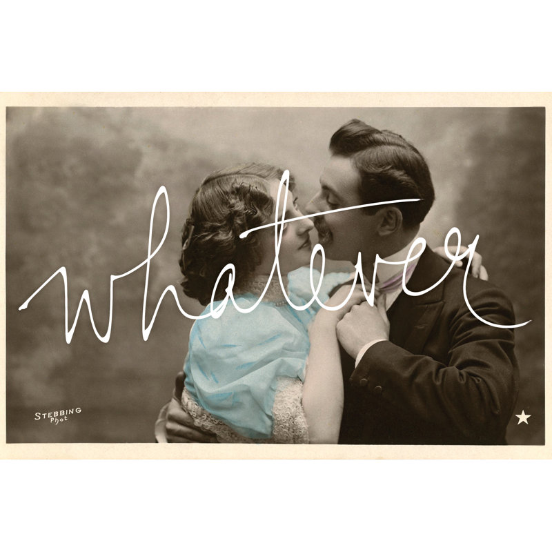 Whatever - Wrapped Canvas Print, 30cm H x 46cm W x 3.8cm D