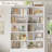 6-tier 47.2" Wide Office Storage Bookcase With Doors-1882585160