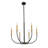 6 - Light Steel Dimmable Chandelier-541383663
