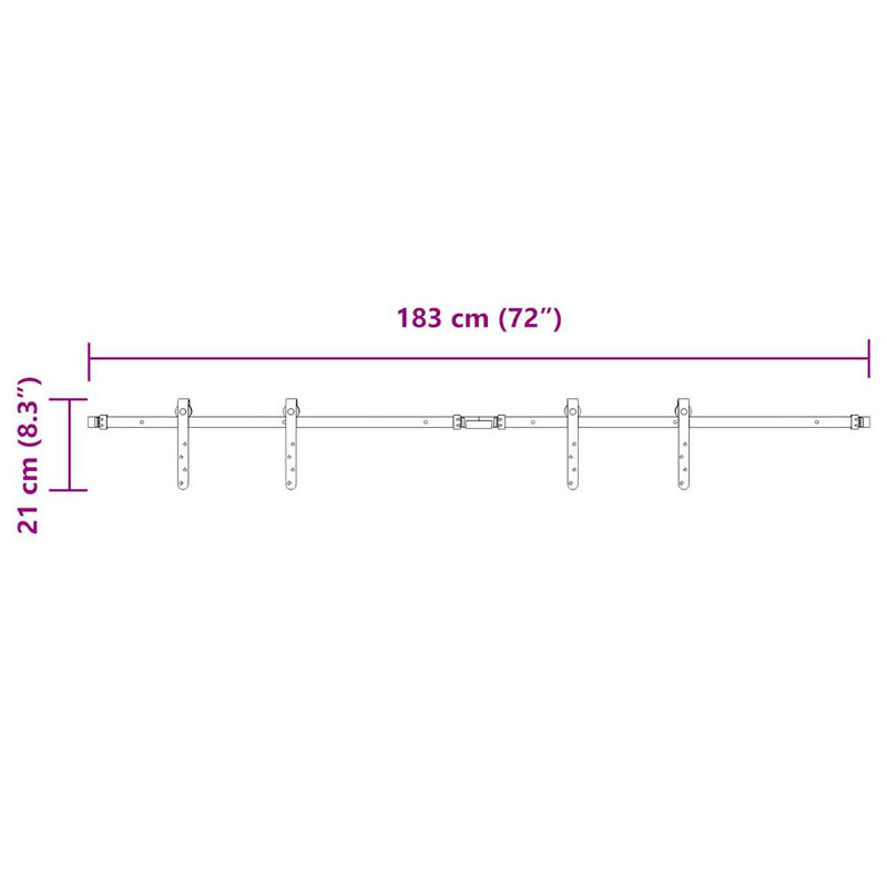 Barn Door Hardware Kit, 183