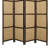 Perkins 80 " W x 96 " H 4 - Panel Solid Wood Folding