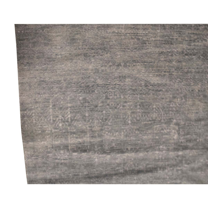 Tapis gris / ivoire en laine tissé à la main 11 pi 9 po x 17 pi 7 po