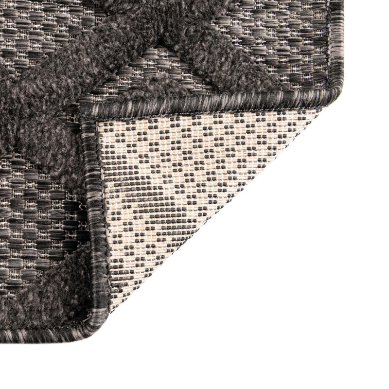 Hearns Geometric Indoor / Outdoor Rug, Runner 2' x 8'