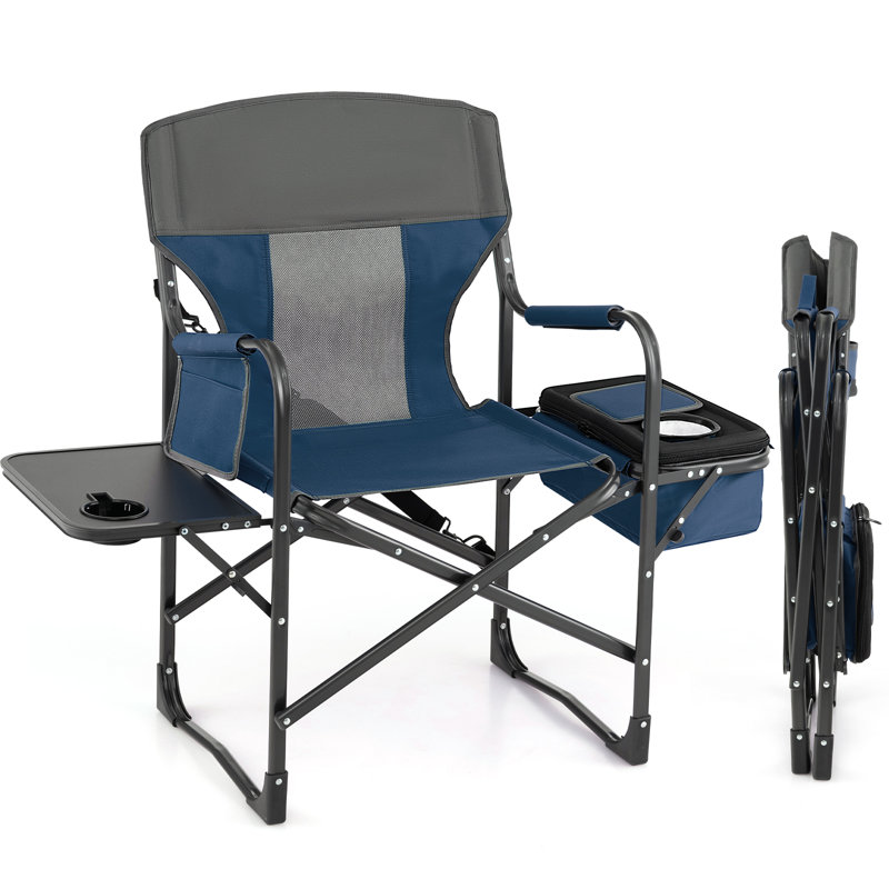 Nicosia Folding Camping Chair, Blue/Gray
