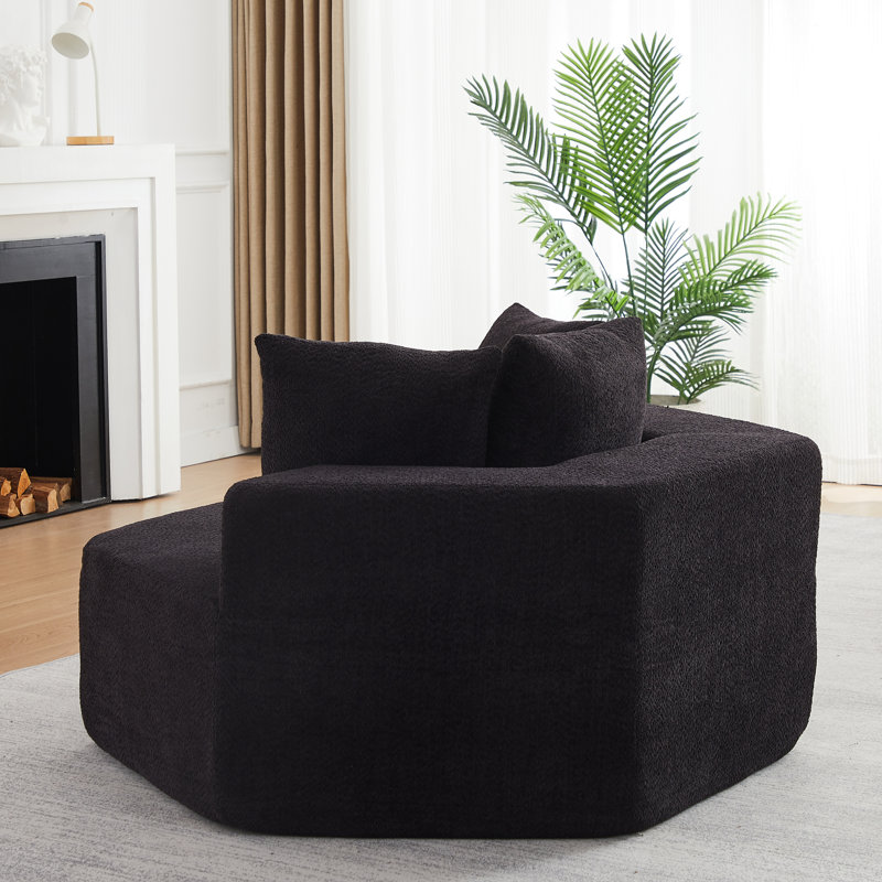 Chaises d'appoint modernes, 54 po Chenille