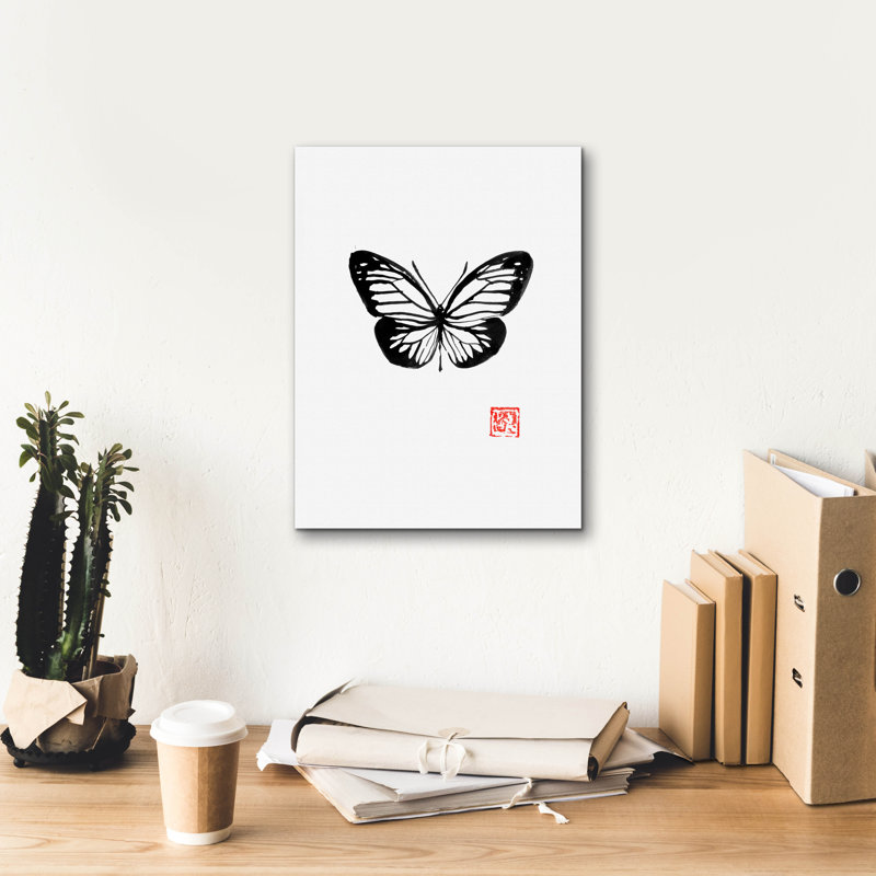 'Papillon' by Pechane, Canvas Wall Art, 16" H x 12" W x 0.75" D