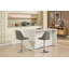 Ensemble de 2 tabourets de bar, avec repose-pieds chromé et base pivotante à hauteur réglable en velours mécanique + tabouret de bar (facile à nettoyer)-117538462