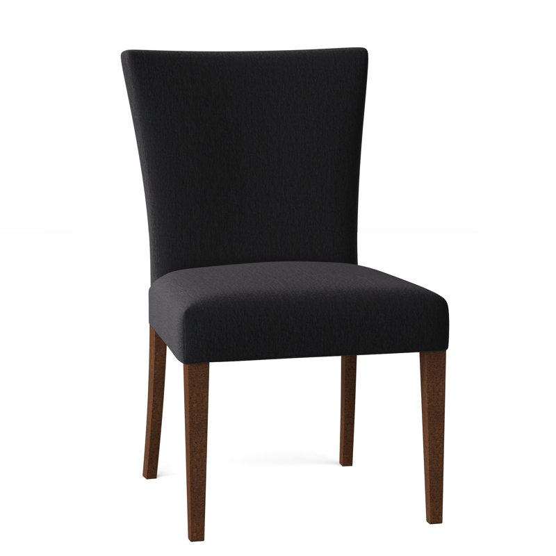 Chaise d'appoint rembourrée Jazla, Noyer foncé, Lagune