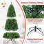 Arbre de Noël artificiel illuminé 7 pi avec 1181 pointes de branches denses, 500 lumières DEL-1081104645
