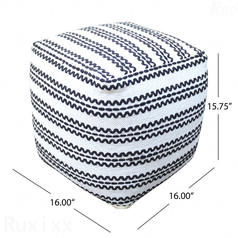 Pouf rembourré en tissu