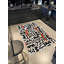 Tapis décoratif noir à motif texturé noir-1849967520