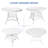 4 - Person Patio Dining Set with Round Table , Cushions Included-12638218-12655412