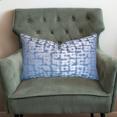 Thomas Collection® Silver Blue Metallic Designer Throw Pillow Assorted Sizes