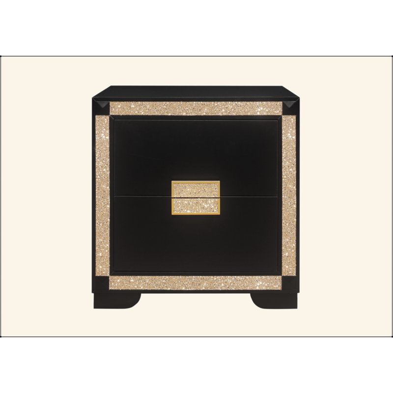 Exquisite Nightstand With Graceful Design And Practical Storage