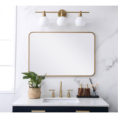 Sabine Metal Rounded Rectangle Wall Mirror