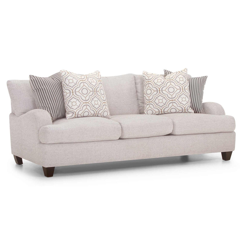 Somerville Upholstered 93'' Sofa, Gray 100% Polyester