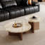 Table basse ronde en marbre de style italien italien