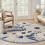 Alayia Aloha Floral Blue/Grey Indoor/Outdoor Area Rug-827815187