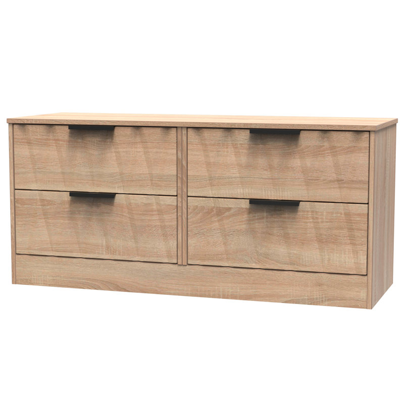 Besmir 4 Drawer Bed Box (Ready Assembled), Bardolino Oak