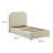 Keynote Upholstered Fabric Curved Platform Bed-101181372-101181368