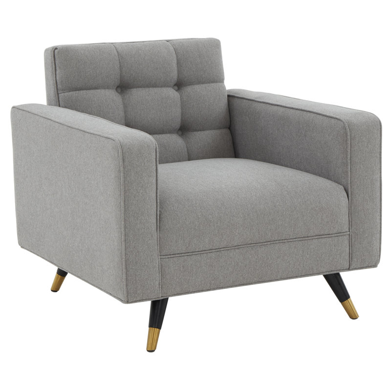 Fauteuil club en polyester touffeté 33,1 po