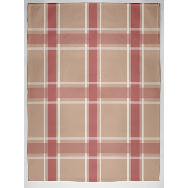 Stutz Plain Weave / Muslin Throw Blanket, Coral