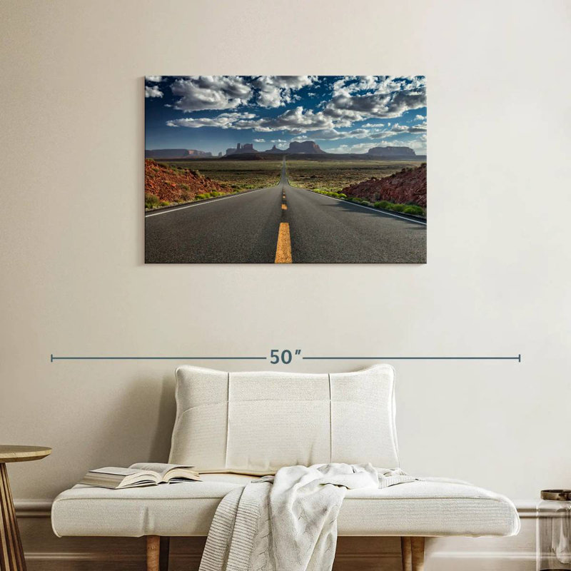 Mehar Forrest Gump Road Monument Valley, 24" H x 36" W