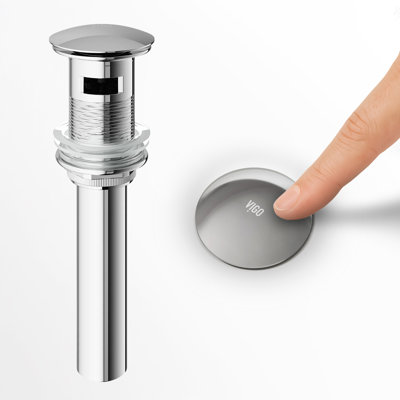 Bathroom Sink Pop-Up Drain With Overflow