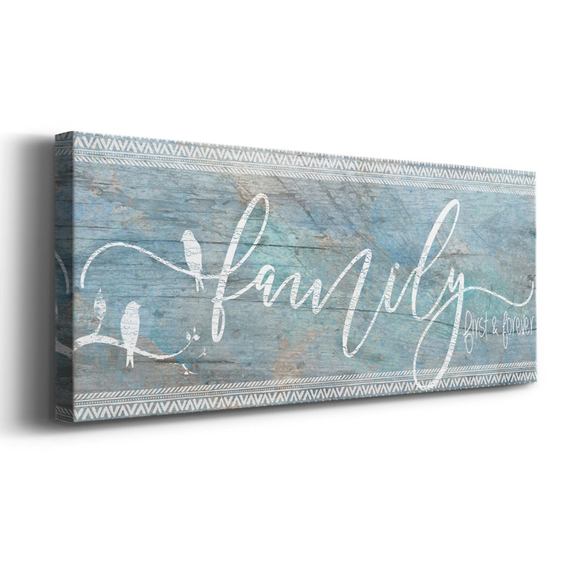 " Family First ", 8" H x 20" W x 1.5" D