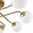 8-Light Modern Sputnik Globe Semi Flush Mount-359083768